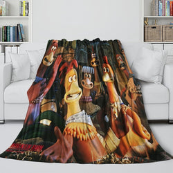 Chicken Run Blanket Flannel Throw Room Decoration (ONLINE ORDER ONLY)