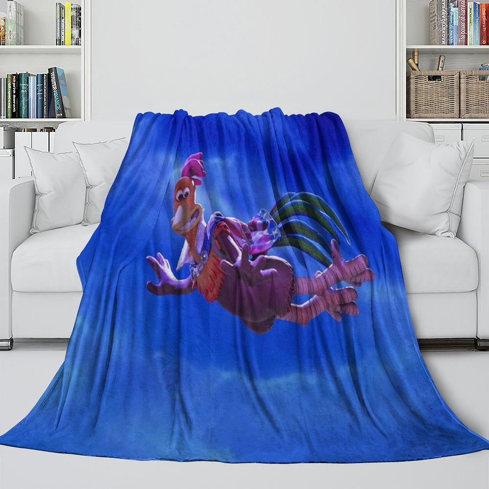Chicken Run Blanket Flannel Throw Room Decoration (ONLINE ORDER ONLY)
