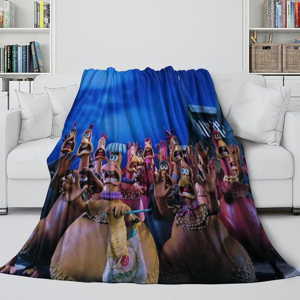 Chicken Run Blanket Flannel Throw Room Decoration (ONLINE ORDER ONLY)