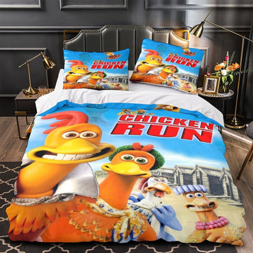 Chicken Run Duvet Cover Bedding Set Without Filler (ONLINE ORDER ONLY)