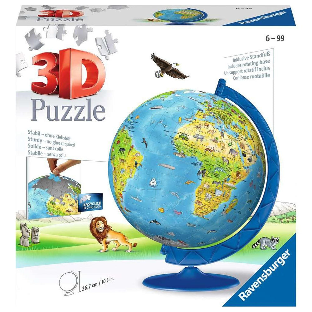 Children's Light-Up Globe 188 Piece 3D Jigsaw Puzzle Ravensburger (ONLINE ORDER ONLY)