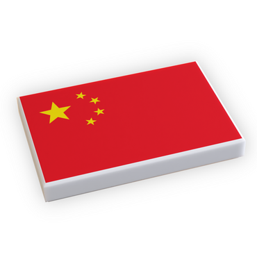 China Flag (2x3 Tile) made using LEGO part (Online Order Only)
