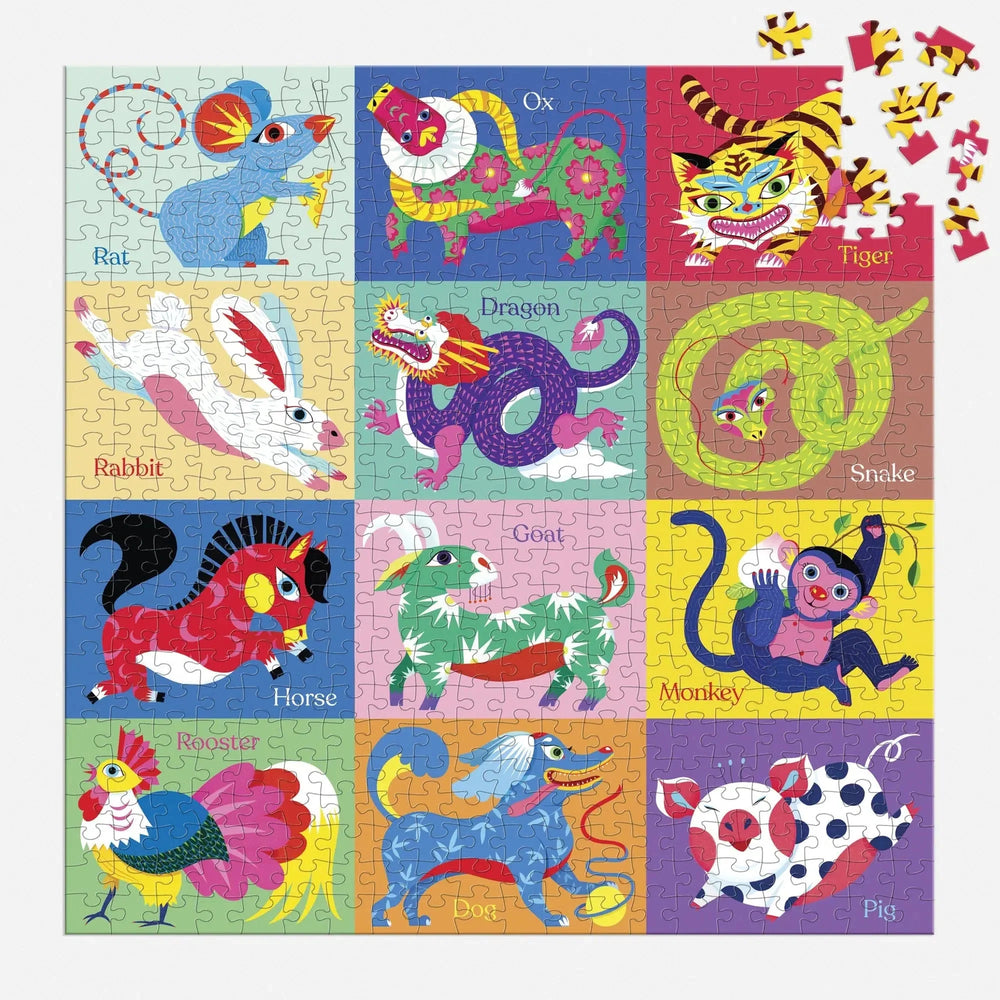 Chinese Zodiac 500 Piece Jigsaw Puzzle Mudpuppy (ONLINE ORDER ONLY)