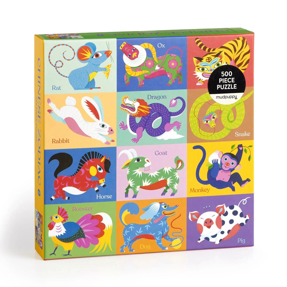 Chinese Zodiac 500 Piece Jigsaw Puzzle Mudpuppy (ONLINE ORDER ONLY)