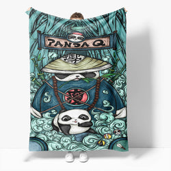 Chinese National Tide Elements Flannel Fleece Throw Cosplay Blanket (Online Order Only)