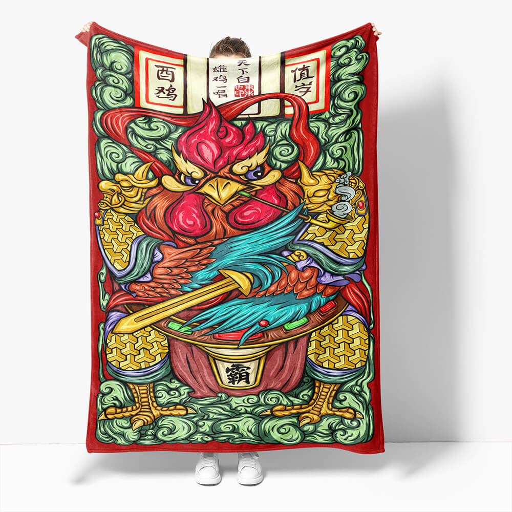 Chinese National Tide Elements Flannel Fleece Throw Cosplay Blanket (Online Order Only)