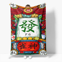 Chinese National Tide Elements Flannel Fleece Throw Cosplay Blanket (Online Order Only)