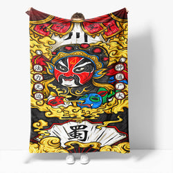 Chinese National Tide Elements Flannel Fleece Throw Cosplay Blanket (Online Order Only)