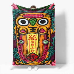 Chinese National Tide Elements Flannel Fleece Throw Cosplay Blanket (Online Order Only)