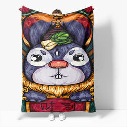 Chinese National Tide Elements Flannel Fleece Throw Cosplay Blanket (Online Order Only)