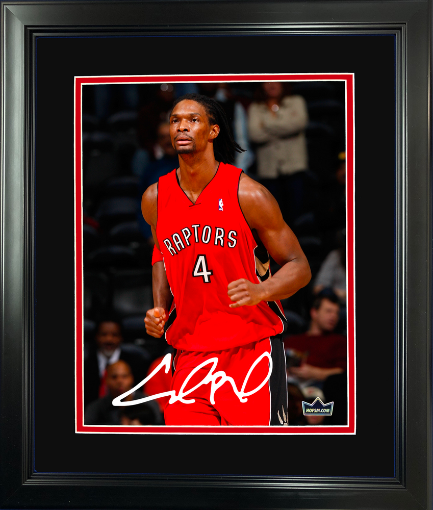 Framed Chris Bosh Toronto Raptors Facsimile Laser Engraved Signature Auto 11"x14" Basketball Photo HOFSM Holo (ONLINE ORDER ONLY)