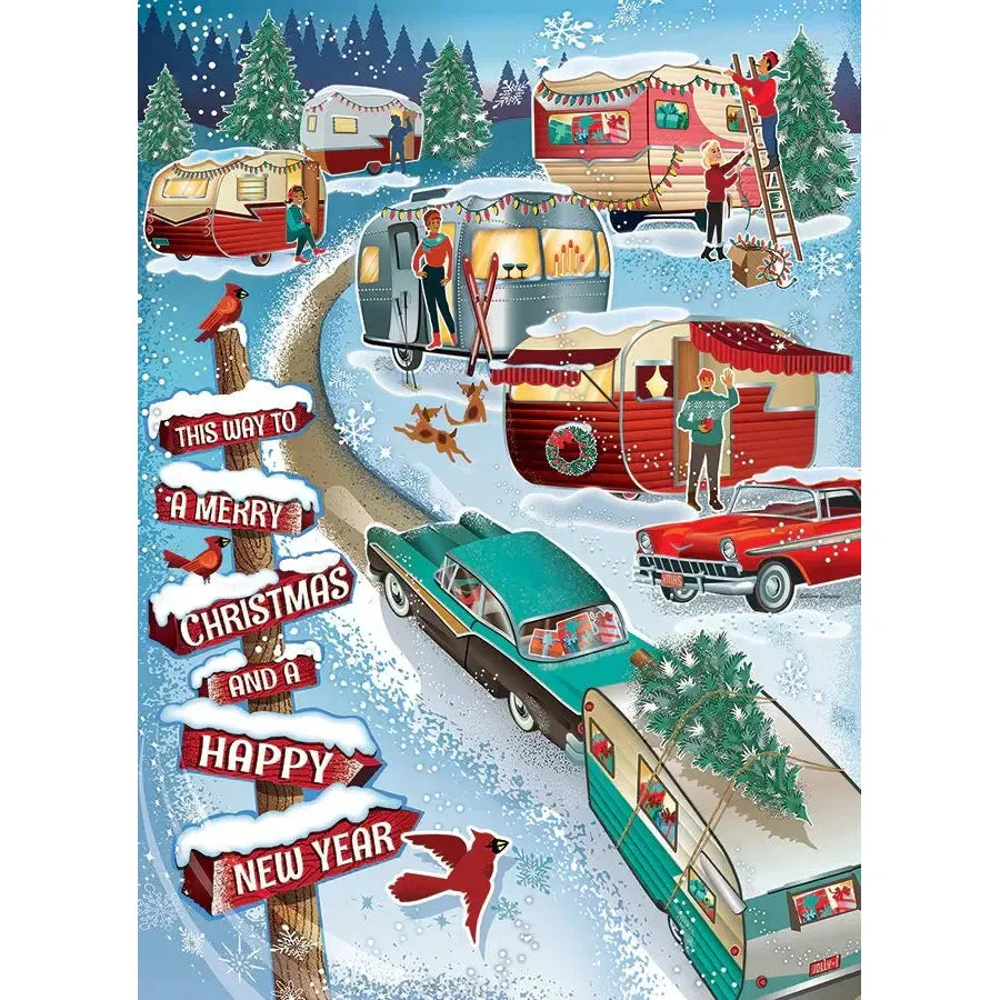 Christmas Campers 1000 Piece Jigsaw Puzzle Cobble Hill (ONLINE ORDER ONLY)