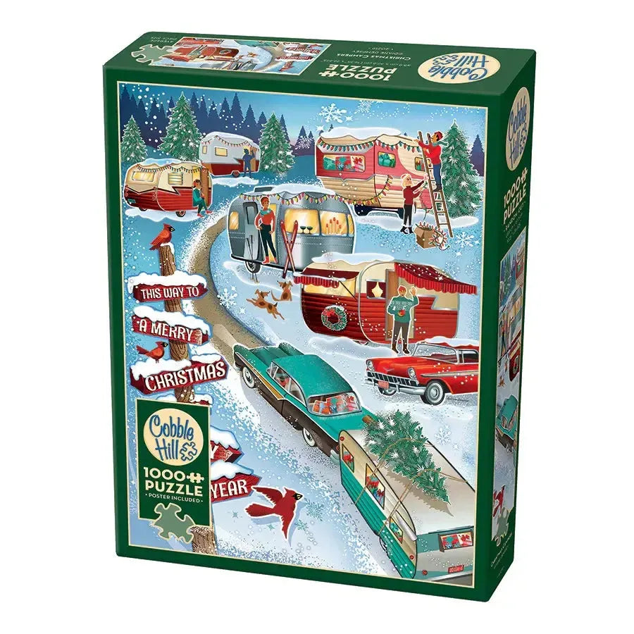 Christmas Campers 1000 Piece Jigsaw Puzzle Cobble Hill (ONLINE ORDER ONLY)