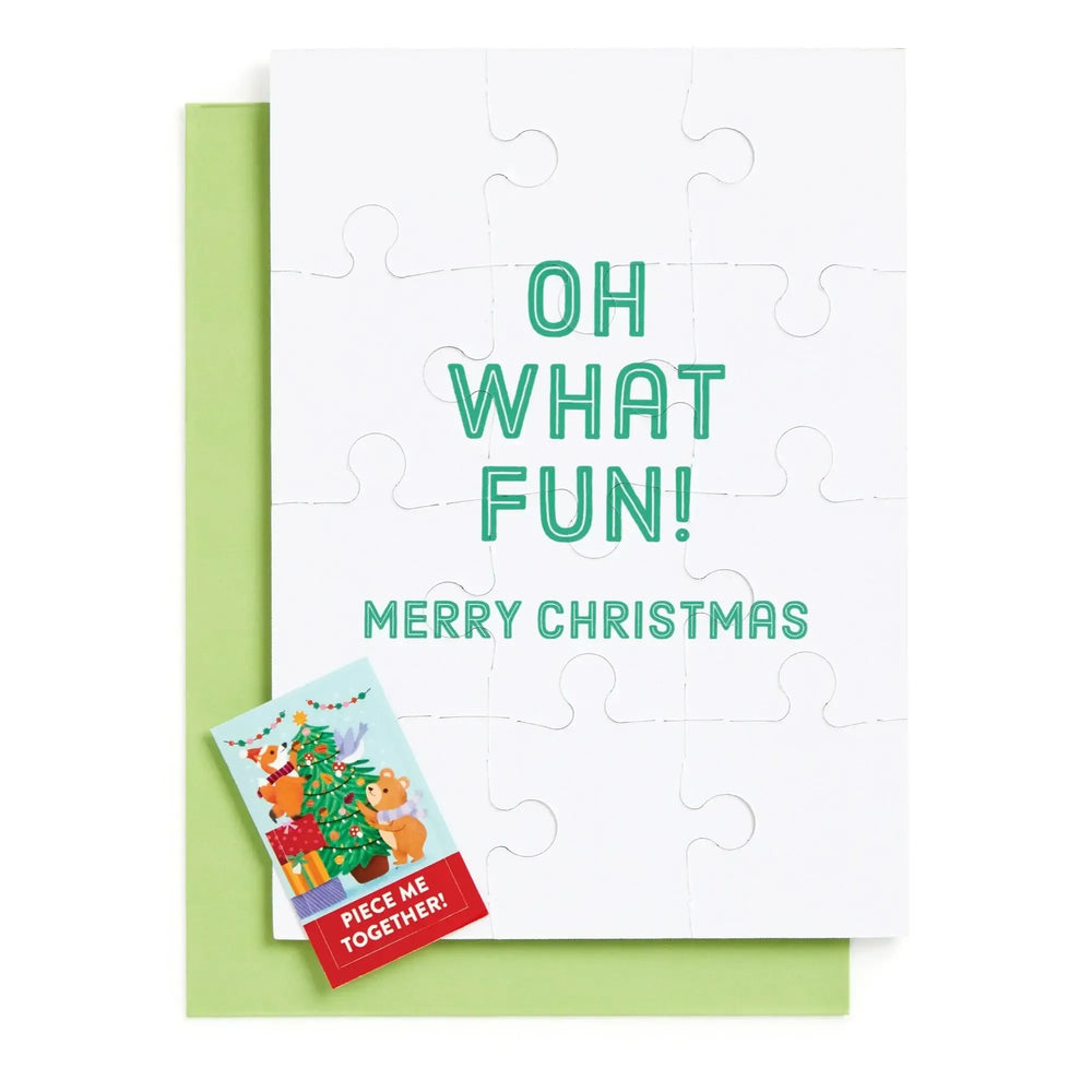 Christmas Critters Greeting Card 12 Piece Jigsaw Puzzle Mudpuppy