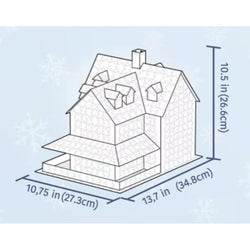 Christmas House 1100 Piece 3D Jigsaw Puzzle Eurographics (ONLINE ORDER ONLY)