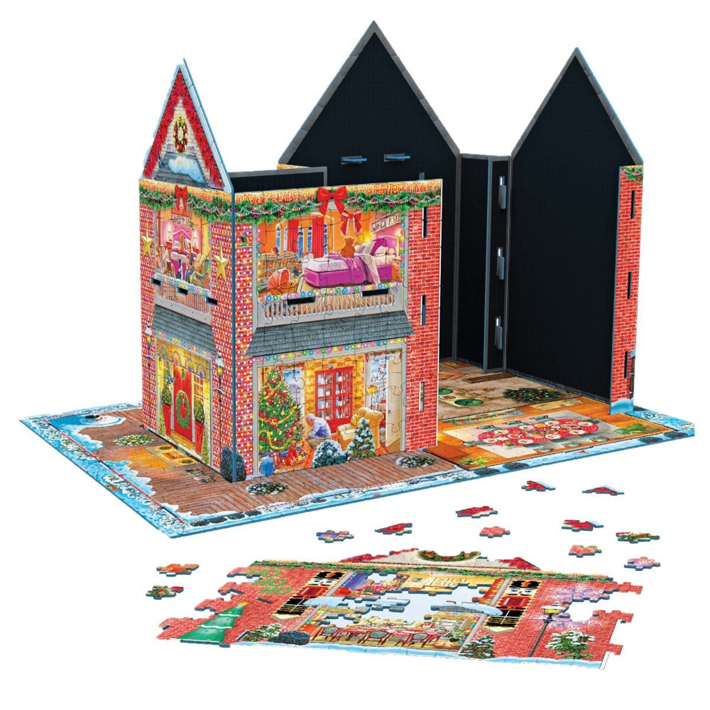 Christmas House 1100 Piece 3D Jigsaw Puzzle Eurographics (ONLINE ORDER ONLY)