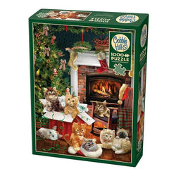 Christmas Kittens 1000 Piece Jigsaw Puzzle Cobble Hill