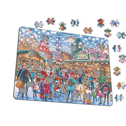 Christmas Market 140 Piece Tray Jigsaw Puzzle Larsen