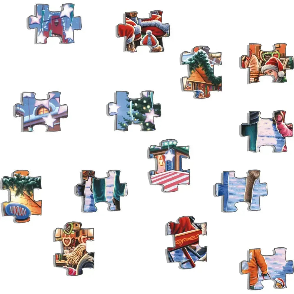Christmas Market 140 Piece Tray Jigsaw Puzzle Larsen