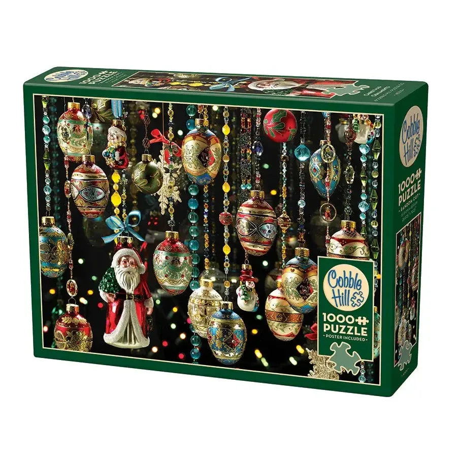 Christmas Ornaments 1000 Piece Jigsaw Puzzle Cobble Hill (ONLINE ORDER ONLY)