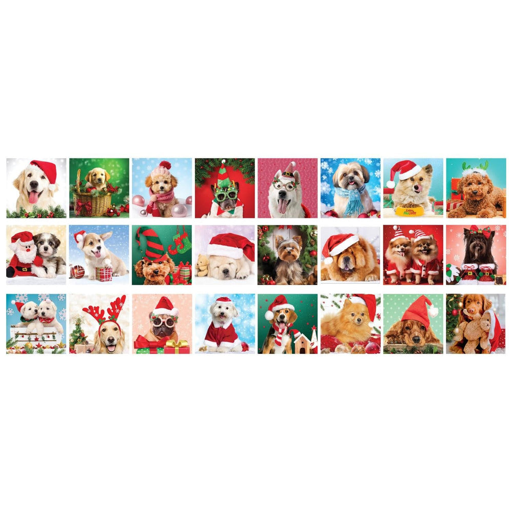 Christmas Paws Advent Calendar - 24 Set of 50 Piece Mini Jigsaw Puzzles Eurographics (ONLINE ORDER ONLY)