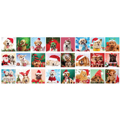Christmas Paws Advent Calendar - 24 Set of 50 Piece Mini Jigsaw Puzzles Eurographics (ONLINE ORDER ONLY)