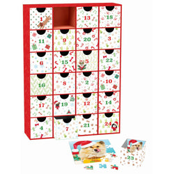 Christmas Paws Advent Calendar - 24 Set of 50 Piece Mini Jigsaw Puzzles Eurographics (ONLINE ORDER ONLY)