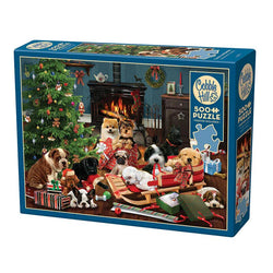 Christmas Puppies 500 Piece Jigsaw Puzzle Cobble Hill (ONLINE ORDER ONLY)