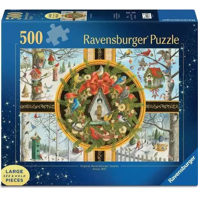 Christmas Songbirds 500 Large Piece Jigsaw Puzzle Ravensburger