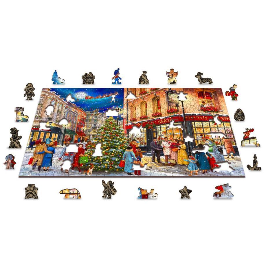 Christmas Street 505 Piece Wood Jigsaw Puzzle Wooden City (ONLINE ORDER ONLY)