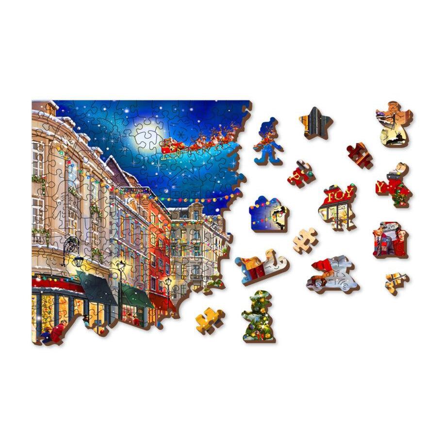 Christmas Street 505 Piece Wood Jigsaw Puzzle Wooden City (ONLINE ORDER ONLY)