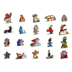 Christmas Street 505 Piece Wood Jigsaw Puzzle Wooden City (ONLINE ORDER ONLY)