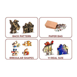 Christmas Street 505 Piece Wood Jigsaw Puzzle Wooden City (ONLINE ORDER ONLY)