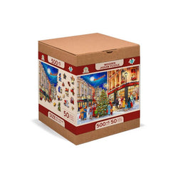 Christmas Street 505 Piece Wood Jigsaw Puzzle Wooden City (ONLINE ORDER ONLY)