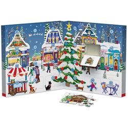 Christmas Town Fair Advent Calendar - 24 Set of 50 Piece Mini Jigsaw Puzzles Eurographics (ONLINE ORDER ONLY)