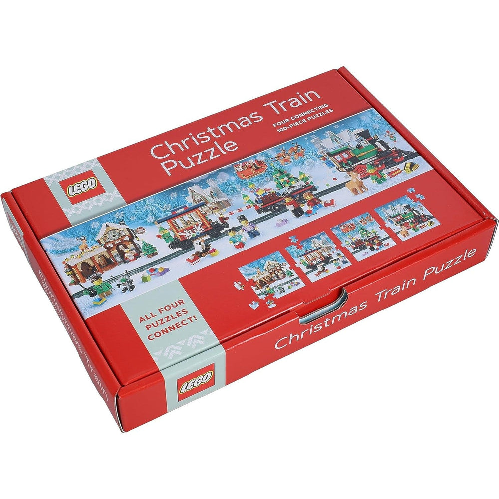 Christmas Train LEGO 4 Connecting 100 Piece Jigsaw Puzzles Chronicle (ONLINE ORDER ONLY)