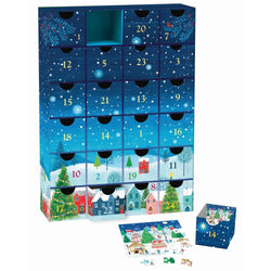 Christmas Village Advent Calendar - 24 Set of 50 Piece Mini Jigsaw Puzzles Eurographics (ONLINE ORDER ONLY)