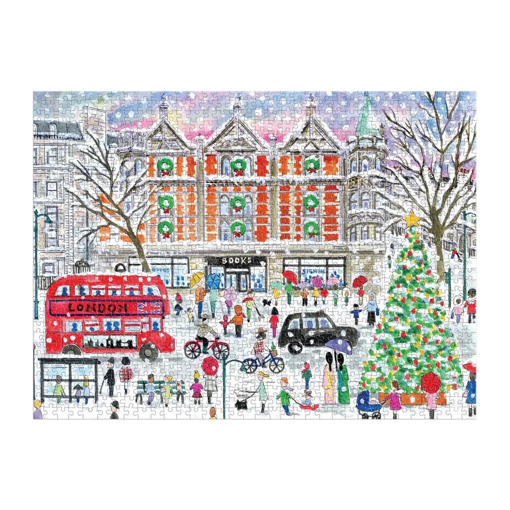 Christmas in London 1000 Piece Jigsaw Puzzle Galison (ONLINE ORDER ONLY)