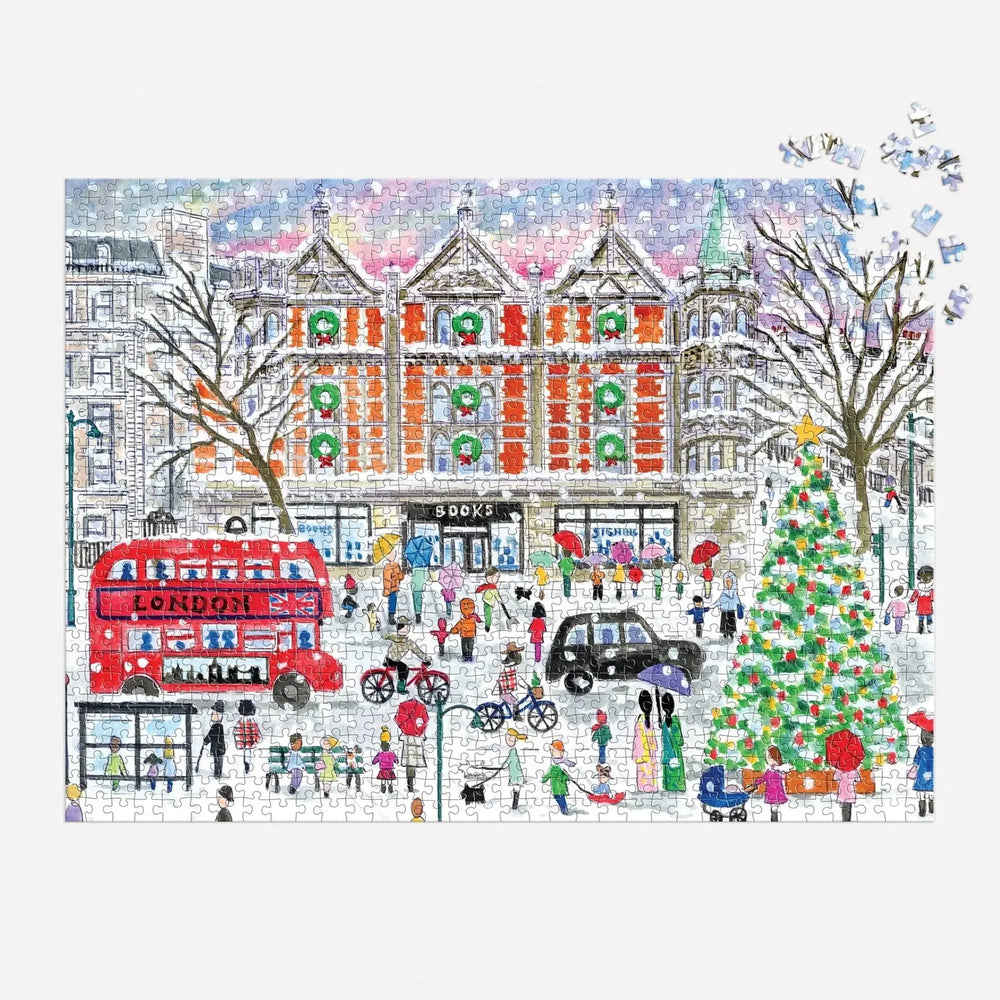 Christmas in London 1000 Piece Jigsaw Puzzle Galison (ONLINE ORDER ONLY)