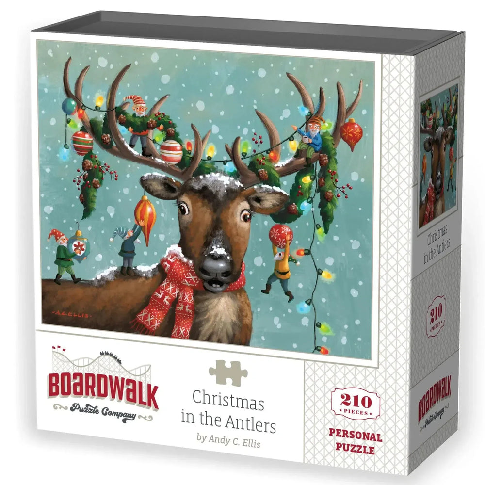 Christmas in the Antlers 210 Piece Jigsaw Puzzle Boardwalk (ONLINE ORDER ONLY)