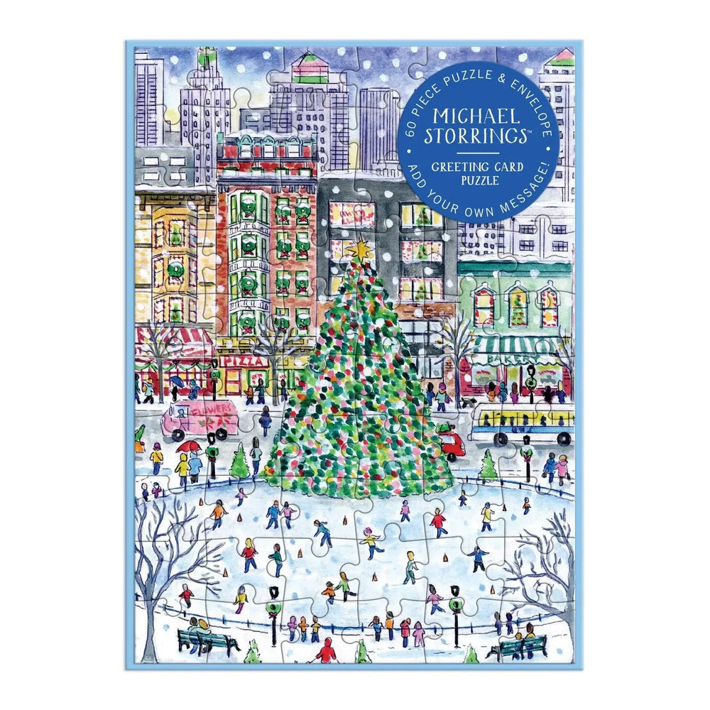Christmas in the City Greeting Card 60 Piece Jigsaw Puzzle Galison (ONLINE ORDER ONLY)