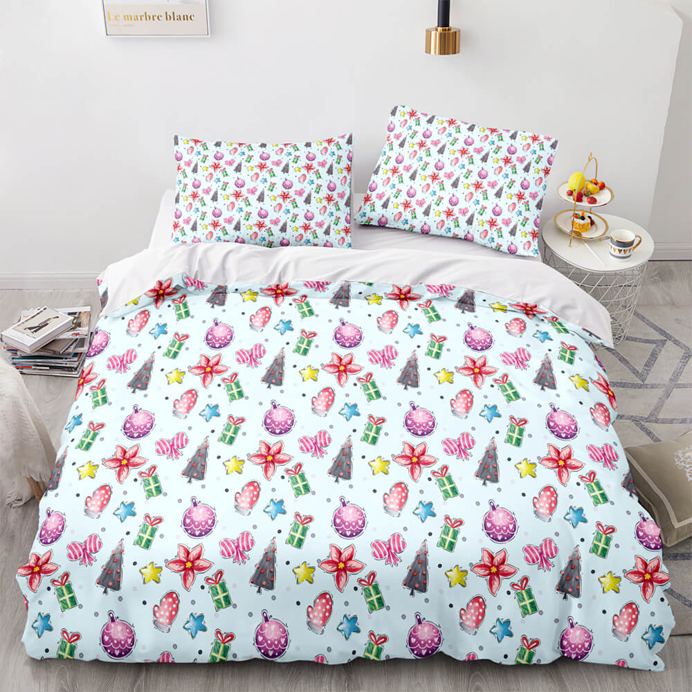 Christmas Bedding Sets Pattern Print Quilt Cover (Online Order Only)