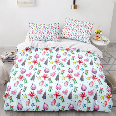 Christmas Bedding Sets Pattern Print Quilt Cover (Online Order Only)