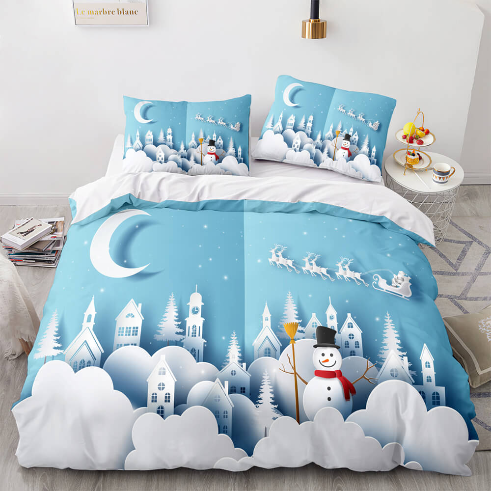 Christmas Bedding Sets Pattern Print Quilt Cover (Online Order Only)