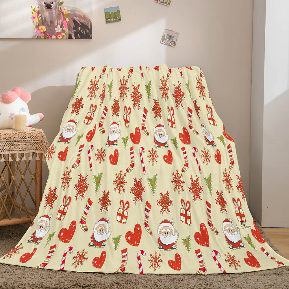 Christmas Decorations Flannel Fleece Throw Cosplay Blanket (Online Order Only)