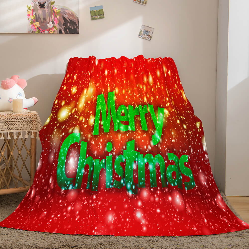 Christmas Decorations Flannel Fleece Throw Cosplay Blanket (Online Order Only)