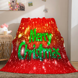 Christmas Decorations Flannel Fleece Throw Cosplay Blanket (Online Order Only)