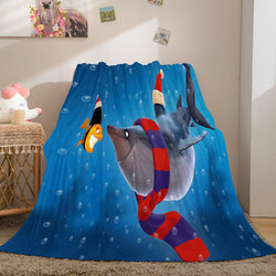 Christmas Decorations Flannel Fleece Throw Cosplay Blanket (Online Order Only)