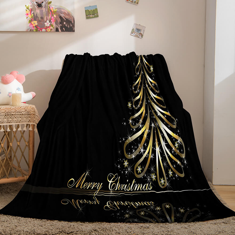 Christmas Decorations Flannel Fleece Throw Cosplay Blanket (Online Order Only)