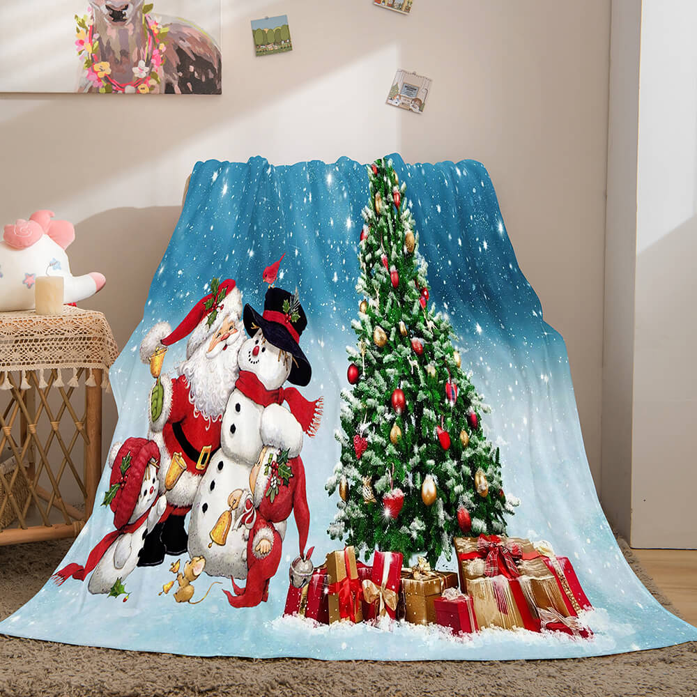 Christmas Decorations Flannel Fleece Throw Cosplay Blanket (Online Order Only)